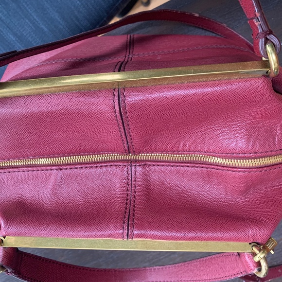 JCrew Ruby Leather Pebbled Satchel - Picture 5 of 8